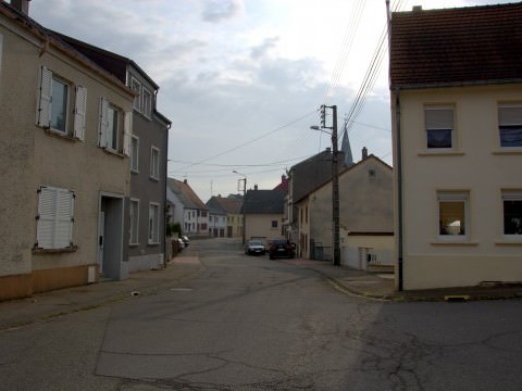 Rémelfing Travaux au centre du village