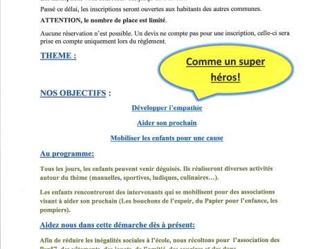 Rémelfing PERISCOLAIRE Centre Aéré 26 février au 2 mars 2018