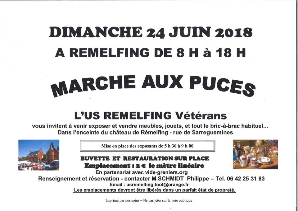 Rémelfing Marché aux puces dimanche 24 juin 2018
