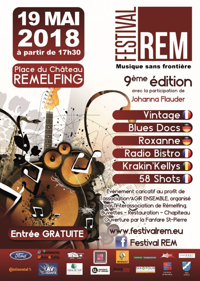 9ème édition du Festival REM le samedi 19 mai 2018