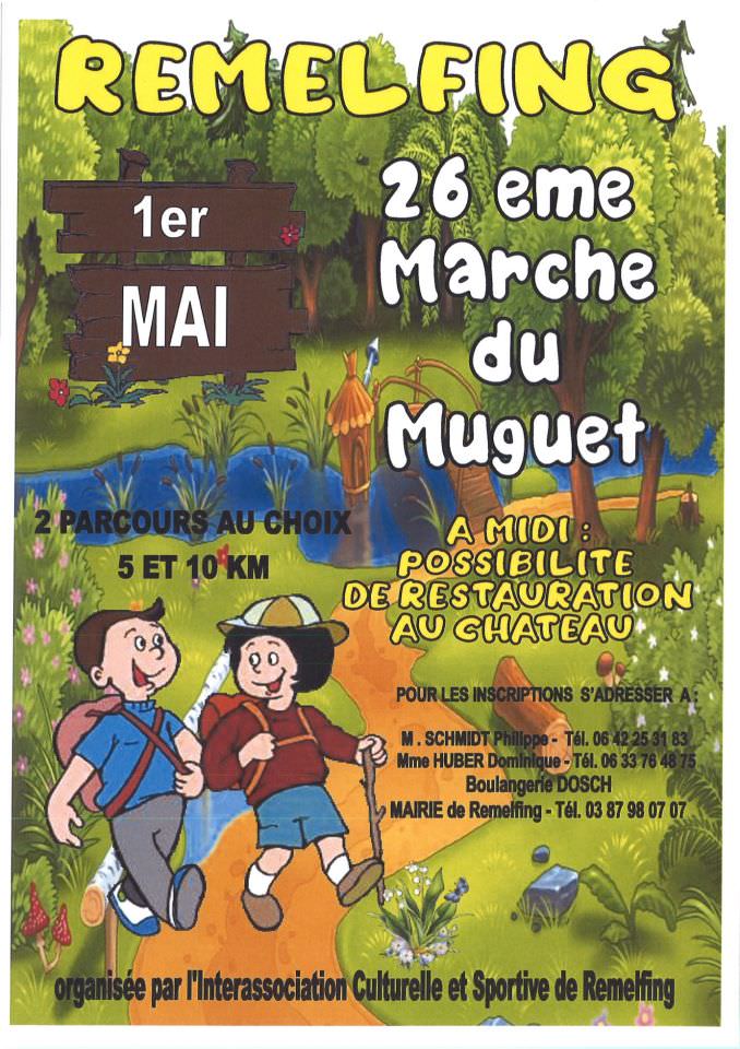 26ème Marche du muguet le 1er mai- Horaires de départ.