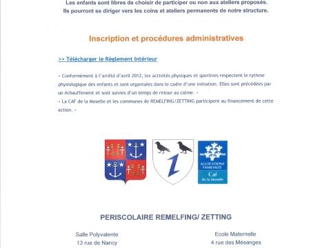 Rémelfing Accueil de loisirs à Rémelfing du 17 au 21 février 2020