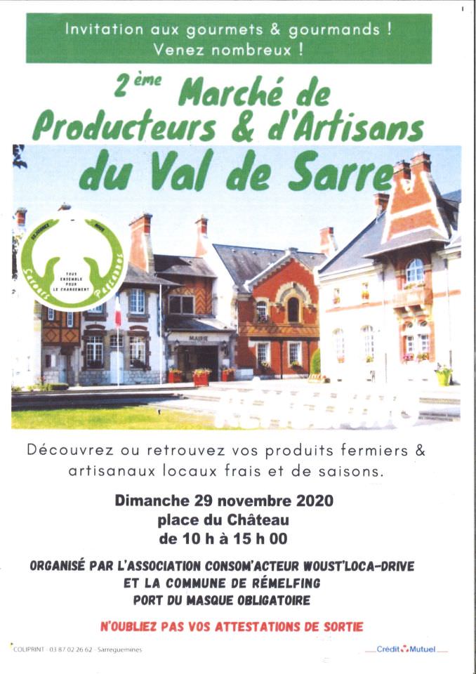2ème Marché de producteurs et d'artisans du Val de Sarre