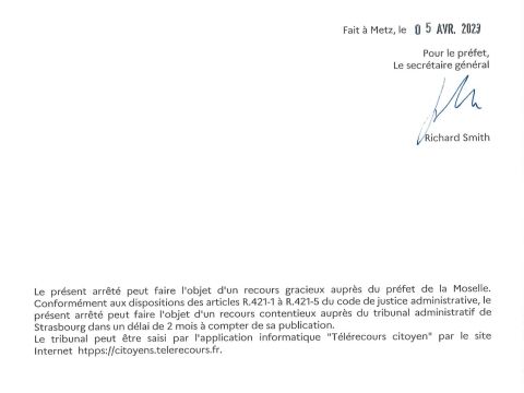 Rémelfing Arrrêté 2023 - DDT-SERAF-UFC n°19 du 05 AVRIL 2023 autorisant le tir de nuit du sanglier du 15 avril 2023 au 1er février 2024