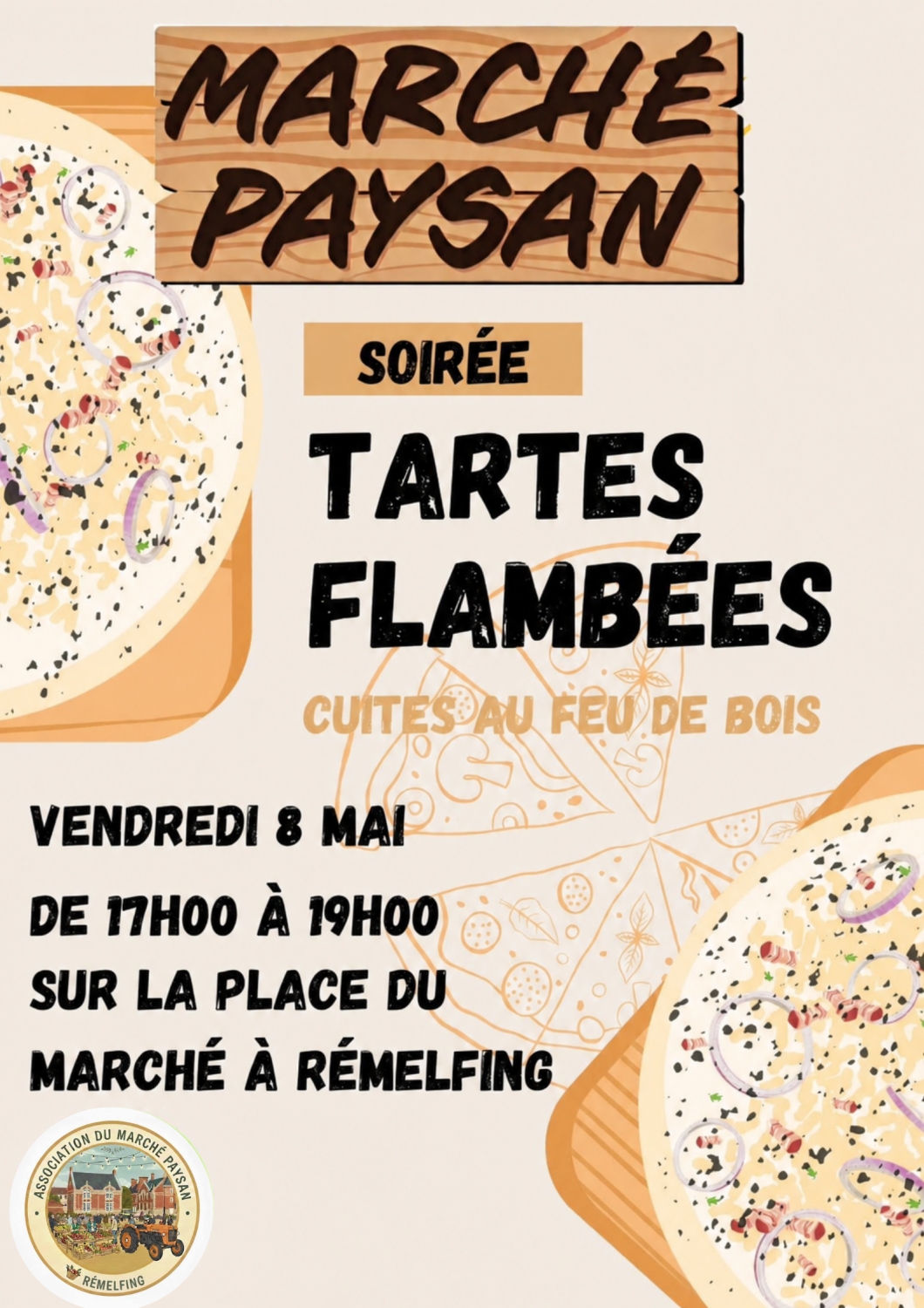 Marché paysan soirée tartes flambées