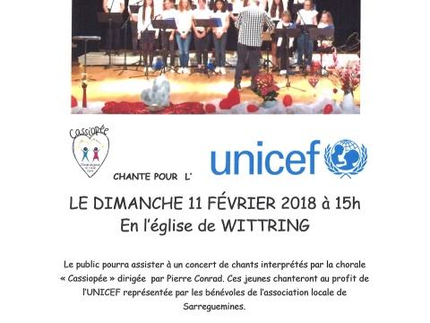 Cassiopée : Concert au profit de l'unicef Cassiopée : Concert au profit de l'unicef