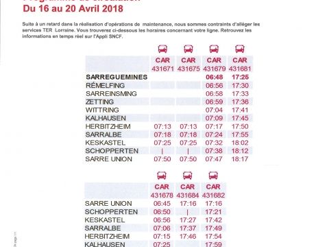 Info trafic Sarreguemines- Sarre Union Info trafic Sarreguemines- Sarre Union