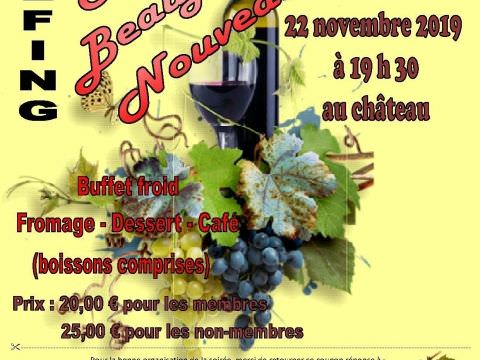 Soirée beaujolais nouveau le 22 novembre 2019 Soirée beaujolais nouveau le 22 novembre 2019