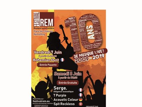 10ème édition du Festival REM les 7 et 8 juin 2019 au château. 10ème édition du Festival REM les 7 et 8 juin 2019 au château.