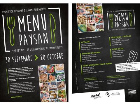 Opération Menu paysan du 30/09/19 au 20/10/19. Opération Menu paysan du 30/09/19 au 20/10/19.