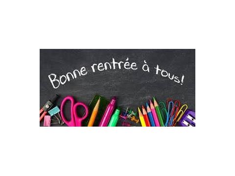 Bonne rentrée à toutes et à tous ! Bonne rentrée à toutes et à tous !