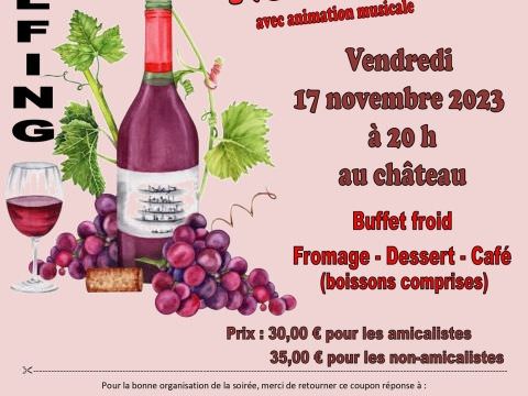 Soirée Beaujolais Nouveau au château de Rémelfing