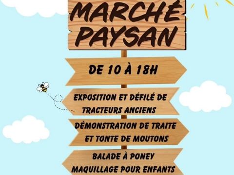 Image Marché paysan - Fête des vieux tracteurs
