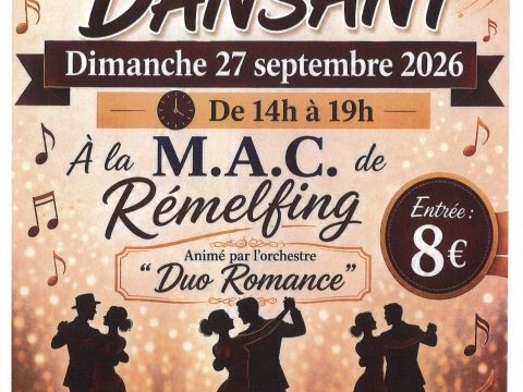 Thé dansant - dimanche 27 septembre 2026