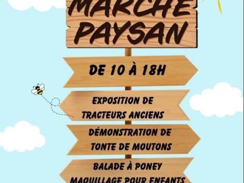 Marché paysan- 3ème fête des vieux tracteurs dimanche 18 octobre 2026