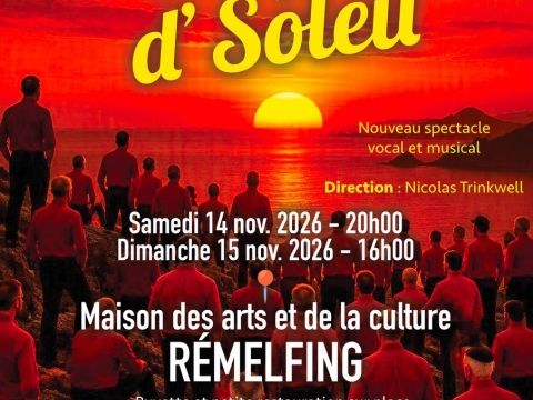 Chœur d'hommes "Les Joyeux Compagnons" les 14 et 15 novembre 2026