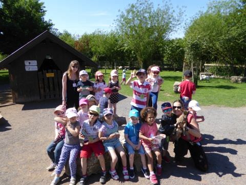 Rémelfing Sortie de l'école maternelle au Parc Ste Croix Rhodes