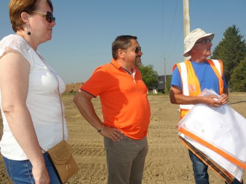 Rémelfing 1ère Réunion de chantier "Les Hauts de Sarre"