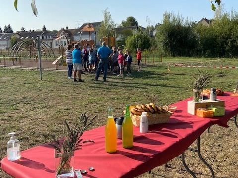 Rémelfing Inauguration de l'aire de jeux du château