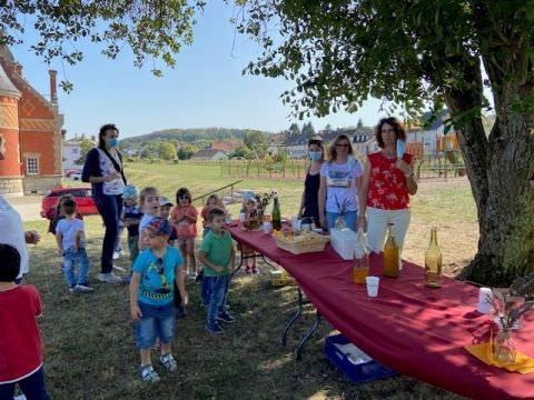 Rémelfing Inauguration de l'aire de jeux du château