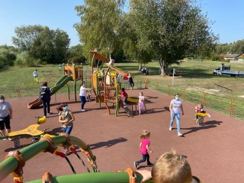 Rémelfing Inauguration de l'aire de jeux du château