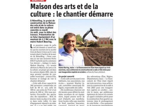 Rémelfing Maison des arts et de la culture - Les médias en parle