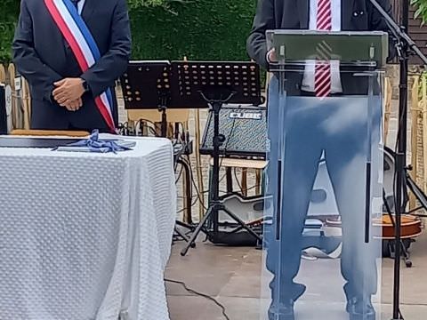 Rémelfing Inauguration du square de l'amitié franco-allemande et signature de la charte de jumelage avec Sulzbach/Saar