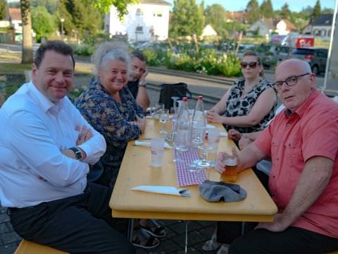 Rémelfing Inauguration du square de l'amitié franco-allemande et signature de la charte de jumelage avec Sulzbach/Saar