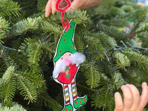 Rémelfing Décoration des sapins par nos écoliers