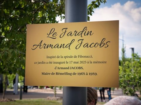 Inauguration du jardin Armand JACOBS
