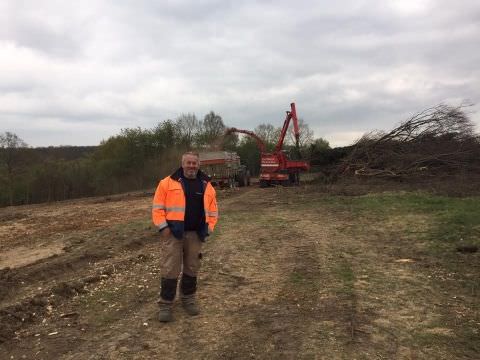 Rémelfing " Les Hauts de Sarre" Travaux de défrichage des terrains