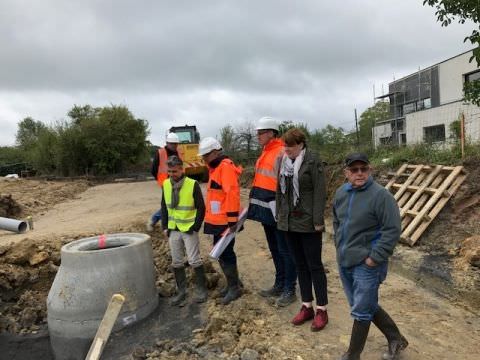 Rémelfing "Les Hauts de Sarre": début de la pose de l'assainissement