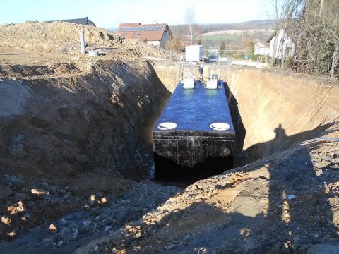 Rémelfing "Les Hauts de Sarre" :création du bassin de rétention