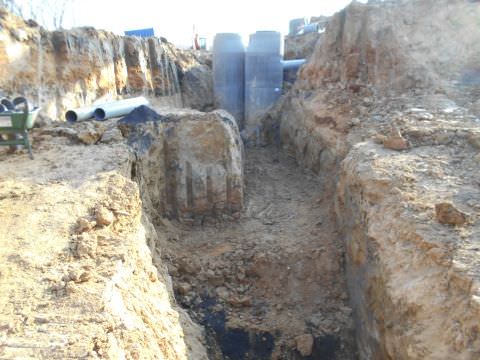 Rémelfing "Les Hauts de Sarre" :création du bassin de rétention