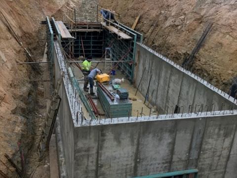 Rémelfing "Les Hauts de Sarre" :création du bassin de rétention