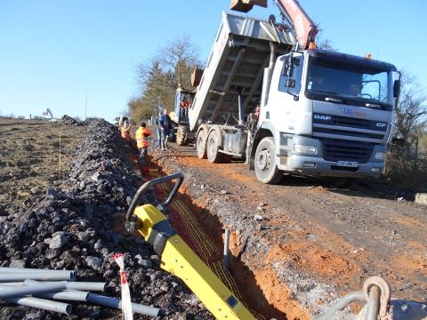 Rémelfing "Les Hauts de Sarre": création des réseaux secs -éclairage public