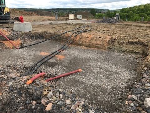 Rémelfing "Les Hauts de Sarre": création des réseaux secs -éclairage public