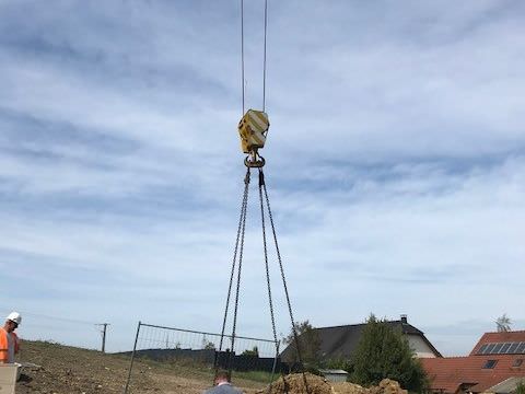 Rémelfing "Les Hauts de Sarre": mise en place du surpresseur