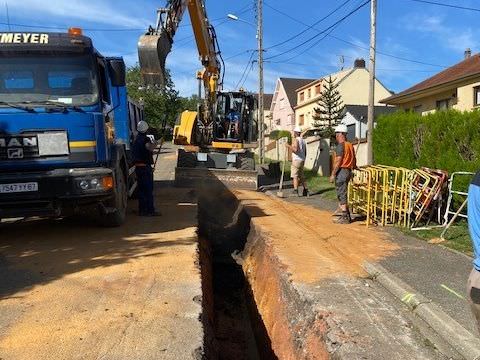 Rémelfing TRAVAUX DE RENOUVELLEMENT DE LA CONDUITE AEP RUE DU STADE