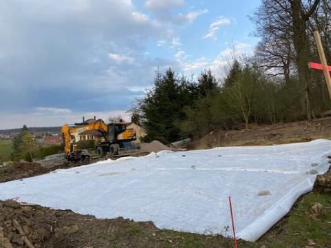 Rémelfing Démarrage des travaux de création d'une aire de retournement rue des Abeilles