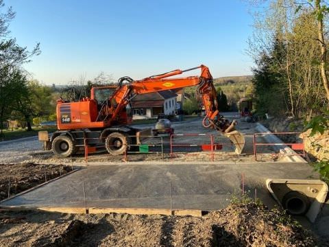 Rémelfing Démarrage des travaux de création d'une aire de retournement rue des Abeilles