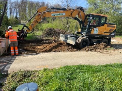 Rémelfing Démarrage des travaux de création d'une aire de retournement impasse du Chemin de Fer