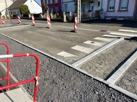 Rémelfing Création d'un plateau surélevé rue de Sarreinsming