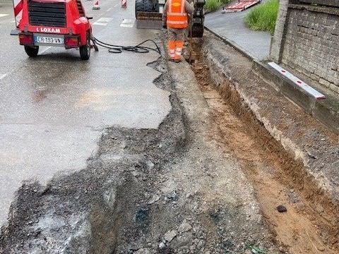 Rémelfing Création d'un plateau surélevé rue de Sarreinsming