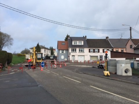 Rémelfing Travaux d'assainissement rue de sarreguemines