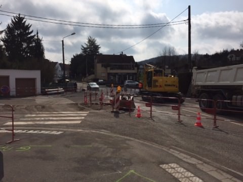 Rémelfing Travaux d'assainissement rue de sarreguemines