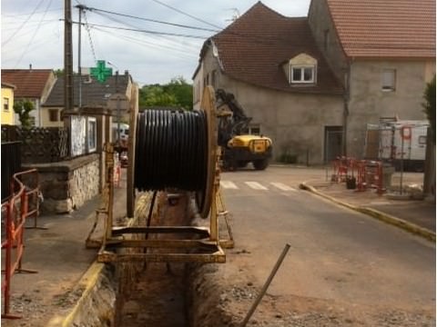 Rémelfing Travaux au centre du village