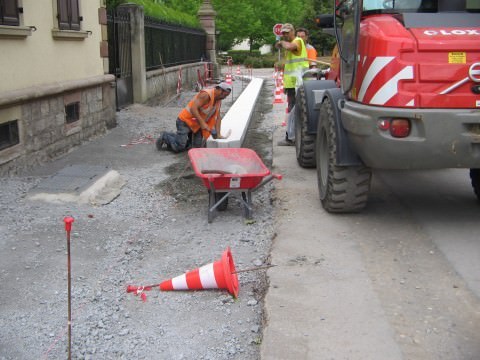 Rémelfing Travaux au centre du village