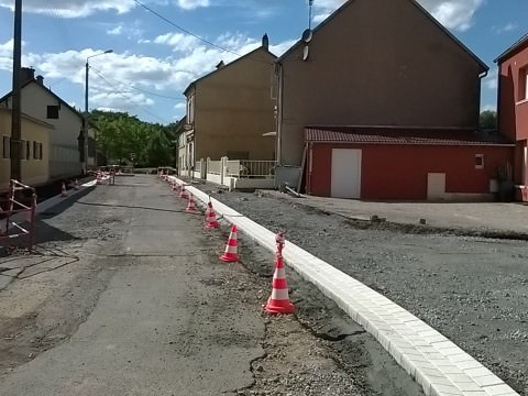 Rémelfing Travaux au centre du village