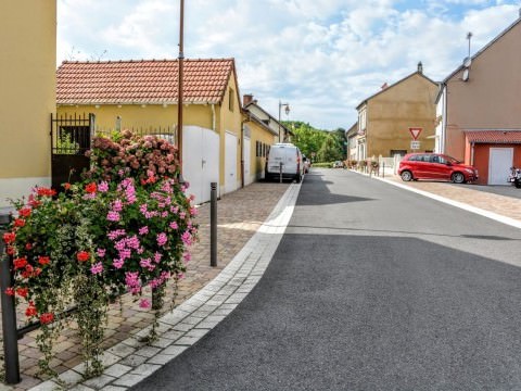 Rémelfing Travaux au centre du village